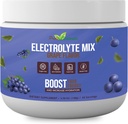 Pulbere electrolitică - Electroliți de antrenament revigorant de recuperare, fără zahăr, gluten gratuit & Vegan, Keto & Paleo Hydration Beverage Pure, Vitamine de stimulare imună (198 Grams, struguri)