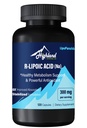 R Acid lipoic (Na) 300 mg per Serving, 120 capsule, până la 5X Ameliorare absorbţie, Supliment nutriţional excelent pentru suport metabolic sănătos şi antioxidanţi-1 Flacon