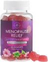 Menopauza Suplimente pentru femei - complet naturale usor fierbinte Flashes & suport transpirații de noapte, Multi Benefit Menopauza Relief Gummy, Suport pentru echilibru & energie, Gluten-Free & non-GMO - 60 Gummies