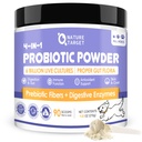Natura Probiotice ŢINTĂ pentru câini - Probiotice câine, Plus Enzime Prebiotice, Digestive, Fiber, Suport Gut, Immune Health, 6 Miliarde CFU Dog Powder Probiotic, Relieve Diaree, Loose Stool, 90 Scoops