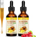 (2 ambalaj) Berberine Supliment, 1500 mg Berberine organice picaturi lichide cu Ceylon Scorțișoară, Bitter Melon - Suporturi imune și metabolice, Vegan, Ananas Flavor-2 FL Oz