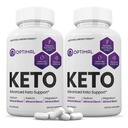 (2 ambalaj) Optimal Keto pastile 1275MG Formula nouă și îmbunătățită conține cidru de mere Oțet extra virgin Olive ulei pulbere verde Ceai frunze 120 capsule