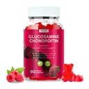 Glucosamină Chondroitin Gummies - 3000MG supliment de suport comun cu MSM & Elderberry, flexibilitate, suport imun antioxidant Gummy pentru adulți, Bărbați și femei - 90 gume zmeură