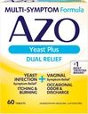 AZO Yeast Plus Dual Relief Tablets, Yeast Infection and Vaginal Symptom Relieve, Relieves Vaginal Itching & Burning, 60 Count