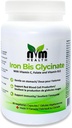 Supliment de fier blând pentru adulţi I Bisglicinat de fier cu vitamina C, B12, Acid folic I susţine formarea de celule roşii şi stimulează imunitatea - 90 Capsule vegetariane, gluten gratuit