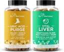 Purjare! Uric Acid Flush și Vital Ficat Bundle - Detoxifiere, Curățare, și repararea pentru sprijin comun & Mobilitate activă Plus Funcție optimă a ficatului & Digestive Health