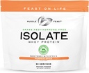 Muscle Feast Grass-Feed Proteina Whey Izolat, Toate naturale hormon gratuit Paste crescute, Whey Izolat Pulbere de proteine pentru bărbați și femei, Curățați, Gluten-Free, Proteină izolată delicios - Spice dovleac, 2lb