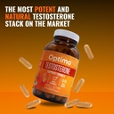 Optimo Turbo Boost Stacker - Maximiza testosteronul cu suport de testosteron Overdrive și DHEA + Bioperine