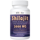 2000 MG Shilajit Supliment, Shilajit Resin Organic,Shilajit Capsule,100% Pure Shilajit cu 85+ Trace Minerale & 60% Acid fuzelian,Boost Energy & Imunity,Vegetarian,Natural,60 Capsule