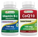 Cea mai bună vitamina B2 (Riboflavină) 100 mg & COQ10 100 mg