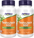 Acum Suplimente, TestoJackTM 100 cu LJ100®, un Extract standardizat de Tongkat Ali (Eurycoma longifolia), Tribulus și ZMA®, 60 Capsule Veg (Pachet de 2)