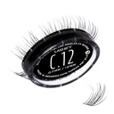 Lashify Curl 12mm Gossamer DIY Extensii geană Refill, negru, Easy False Gene pentru un aspect natural
