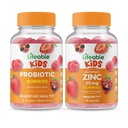 Probiotic de viață 2 Miliarde CFU copii + Zinc 25mg Copii, Gume Bundle - mare Tasting, Suplimentul de vitamine, Gluten gratuit, OMG gratuit, Guma de mestecat