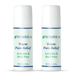 Sombra Warm Pain Relief Gel, Warm Relief for Arthritis and Chronic Pain Pre-Workout Muscle Rub Vegan Formula Free of Artificial Fragrances, Dyes, NSAIDs, Wax, Petrv