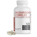 Complex de ciuperci triple Bronson - Maitake - Reishi - Shiitake - puternic antioxidant și sistem imunitar Booster - Complex de ciuperci cu spectru complet - capsule de 600 mg - 120 Conte