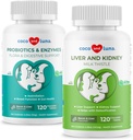 Milk Thistle & Probiotice pentru câini - suport hepatic, funcţie intestinală, suport de digestia pentru gaz, diaree, respiraţie de câine rău şi constipaţie