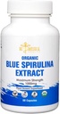 Capsulele de Spirulina albastră - Organice - 1000 mg - 60 capsule