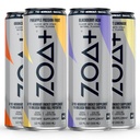 ZOA+ Pre-workout Energy Drink, Varietate Bundle - NSF Certified for Sport with Zero Sugar, Nitrogen oxider Support, B & D Vitamine, Aminoacids, and Electrolytes - 48 pack