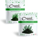 Spirulina organică și Chlorella Superfood Powder, Vegan, Non-GMO