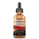 Extra Putere 6000mcg Vitamina B12 Picături lichide sublinguale - Methylcobalamină, VIT B 12 Sprijină Energie, Absorbție Max, 60 Servings, Non-GMO, Vegan Friendly, Producted in the USA