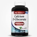 Lab - Calciu d-glucarat, Calciu 1000mg -120 Capace, Supliment de calciu- Menopauză Suport- Hormone Harmonie- Ficat Detox- Detox Cleanse- Ultra mare Absorbţie- Calcio.