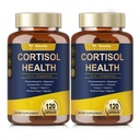 Totaria Cortisol Supliment cu Ashwagandha, Magnesium,Rhodiola Rosea,L Theanine,Hormone Echilibru pentru femei Mood, Focus, Sleep Support 120 Capsule Vegane (Pachet din 2)
