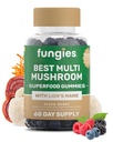 Ciuperci Multi ciuperci Gummies pentru bărbați și femei - Suplimentul ciupercilor include coama de leu, cordyceps, Reishi, Chaga, Shiitake, Maitake & Turcia - Gelatină-Free, Gluten-Free și Vegan Gummy Vitamine