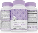 Cloud 9 - All Natural Sleep Aid Supplement - Relaxing Vitamina & Herbal Formula - 10mg Melatonina Calciu Magnisium L-Theanin 5-HTP GABA St. John's Wort Ashwagandha Chamoseel & More 60 Vegan Capsule