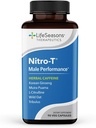 LifeSeasons Nitro-T - Men's Performance Supplement - Enhance Stamina & Energy - Promoveaza circulatia sanatoasa a sangelui - L-Citrulline L-Theanine Tribulus Ginger Kava & Cafeina - 90 capsule