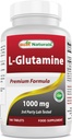 Cele mai bune naturale L-glutamine 1000 mg combustibil pentru antrenament (non-GMO) tablete, 180 conte