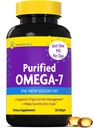 InnovixLabs Purified Omega 7 Supliment - 210 mg Acid Omega-7 Palmitoleic, Ulei de pește pentru Metabolizare și Trigliceride Suport, Acidi grași esențiali, IFOS aprobat, 30 Softgels