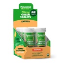 Uimitoare Pălărie Verde Fizzy Energie Tropicală: Verzi + Ceai Cafeina Verde, Aroma de apă tabletă cu antioxidanți, 60 Conte