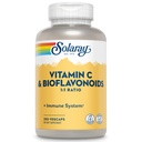 SOLARAY Vitamina C 500 mg cu Citrus Bioflavonoids, 1:1 Raport - Antioxidant și supliment de suport imun - Vitamina C cu Rose Hips și acerola, Vegan, 60-Day Guarantee, 125 Servings, 250 VegCaps