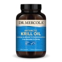 Dr. Mercola Antarctica Krill ulei - 1000 mg - Omega-3 Supliment cu EPA & DHA - Suporturi creier, inima, comun și sănătatea imună - OMG-free, gluten-free și soia- 180 capsule (90 Servings)