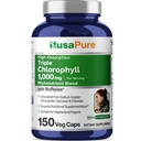 NusaPure mare absorbţie Clorofila triplă 1000 mg 150 Veg Caps Potrivit pentru vegetarieni şi Vegas, Non-GMO