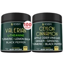 Bundle 5in1 Supliment de rădăcină de valeriană & 6in1 Premium Ceylon Scorțișoară Suplimente