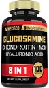 7000 mg Glucosamină Chondroitin MSM cu supliment imunitar - Suport Bone, Sănătatea articulară, Sistemul imunitar şi Sănătatea generală - 100 Capsule