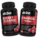 Rinichi Cleanse & D Manose Suplimente - renal dezintoxicare Supplement, D- Manose 500mg 1000mg Capsule - DMannose & Natural Cranberry pentru a sprijini rinichi, vezica urinara & Tract Health Supplements