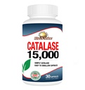Rise-N-Shine Catalase Supliment 15.000 - Enzim puternic antioxidant pentru sanatatea parului - Suplimente pentru parul puternic de sprijin - 30 zile de aprovizionare