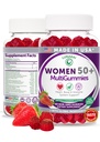 Lunakai SUA Made 50 Plus Femeii Multivitamine Gummies - Formula delicioasa imbunatatit cu vitamine esentiale si minerale pentru sanatate si vitalitate - 60ct