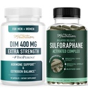 Complexul Sulforaphane & 400mg DIM Supliment pentru Echilibrul Estrogen îmbunătăţit pentru femei 