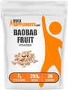 BulkSupplements.com Baobab Fruit Powder - Baobab Supplement, Antioxidant Supplement - Gluten Free, 7g per Serving, 250g (8,8 oz) (Pachet de 1)