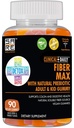 CLINICA DAILY Fiber Max, Vegan High Fiber Gummies pentru adulți și copii. Constipaţie Relief pentru adulţi şi copii. Inbiotic Inulin Fiber Supliment Gumies. 90 Gume laxative fără gluten pentru repararea gutei