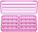Zoksi lunar Pill Organizator 1 ori pe zi, 30 zile Pill Box Organizator, O lună Pilulă caz pentru călătorie, 31 zile zilnic Medcine Container pentru vitamine, Supliment & Medicamente (Purple)