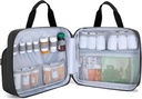Trunab Sticla de pastile Organizator Medicina care transporta geanta Sac de călătorie medicament sigur pentru prescriptie medicala, Vitamine, Suplimente medicale de stocare (Doar Bag)