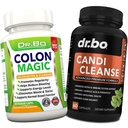 Colon Cleanse Candi Detox Formula - Natural Bowel Cleanser Pastile pentru Intestinal Blooting & Anti Overgrowning Curățare pentru femei & Bărbați - Daily Constipație Relief Supliment Gut Stomac Balance Control