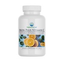 Comprimate de fier de laborator naturale Plus vitamina C rapid topit - blând pe stomac Carbonyl fier, absorbţie mare pentru celule roşii sănătoase din sânge * - 120 comprimate