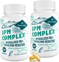 Suplimentul Zdoroviye SPM - Complex specializat de medietori pro-rezolvare şi precursori SPM pentru răspuns imun echilibrat, creier, ţesut şi celular - 120 Softgels (2 flacon)