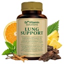 DR VITAMIN SOLUŢII Lung Detox Supliment pentru bărbaţi şi femei - 10-in-1 Blend w/Vitamina C & Butterbur Root - Suporturi Lung Health & Funcţia respiratorie - Îmbunătăţeşte respiraţia, fluxul de oxigen - 30 Vegan Caps