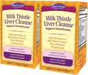 Nature's Secret Milk Thistle Liver Cleanse - Supports Healthy Ficat Functie & Detoxifiere -18 Botanica Blend Turmeric, Dandelion, Beet, & Artichoke - Natural Puternic Antioxidant (Pachet de 2)